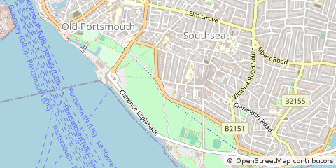 Map of Southsea, Hampshire
