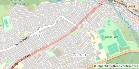 Map of Cardiff
