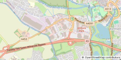 Map of Tamworth