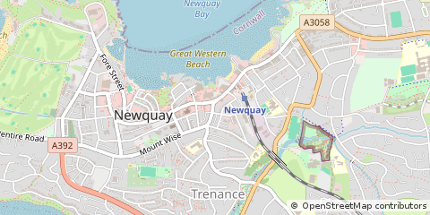 Map of Cornwall