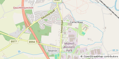 Map of Inverurie, Aberdeenshire