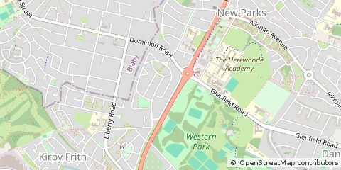 Map of Leicester
