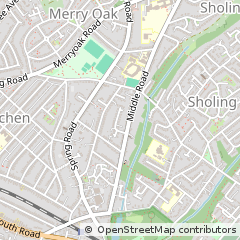 Map of Southampton, Hampshire