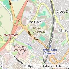 Map of Wrexham