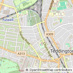 Map of Teddington, Middlesex