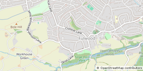 Map of Sheffield