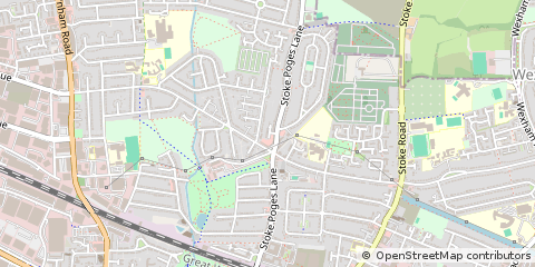 Map of Slough, Berkshire