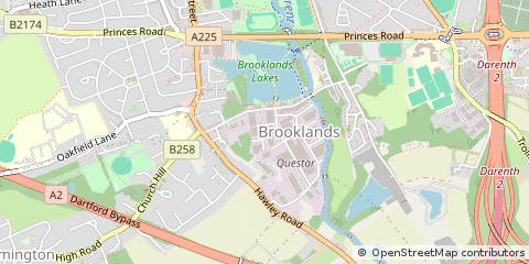 Map of Dartford, Kent