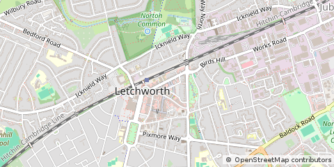 Map of Letchworth Garden City