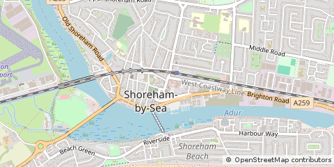 Map of Shoreham-by-SEA