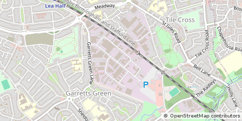 Map of Birmingham, West Midlands