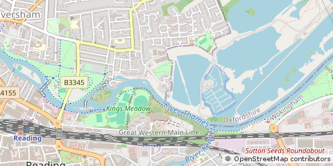 Map of Caversham, Reading