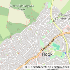Map of Hook, Hampshire