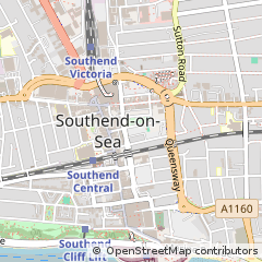 Map of Southend-on-SEA, Essex