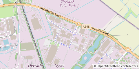 Map of Deeside, Clwyd