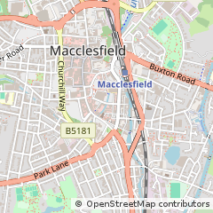 Map of Macclesfield, Cheshire