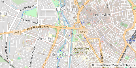Map of Leicester