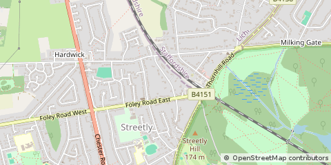 Map of Sutton Coldfield