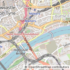 Map of Newcastle Upon Tyne