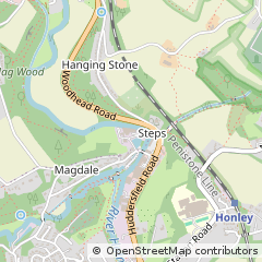 Map of Honley, Huddersfield