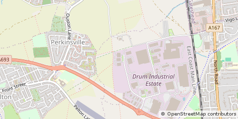 Map of Chester LE Street, County Durham