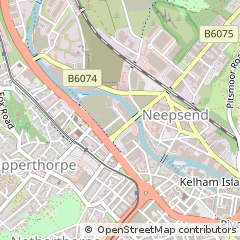 Map of Sheffield, South Yorkshire