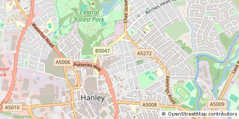 Map of Stoke-on-Trent