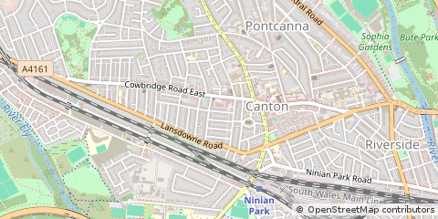 Map of Cardiff