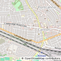 Map of Cardiff