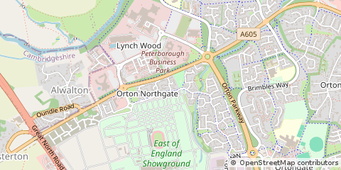 Map of Peterborough
