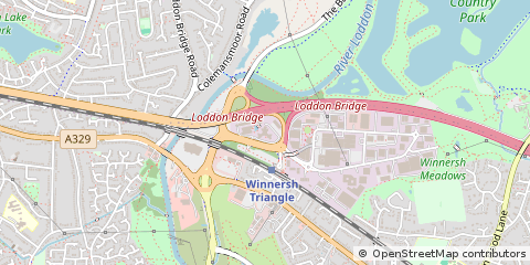 Map of Wokingham, Berkshire