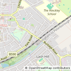 Map of Hinckley, Leicestershire
