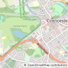 Map of Cirencester, Gloucestershire