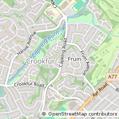 Map of Newton Mearns, Glasgow
