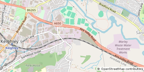 Map of Valley Road Keighley, West Yorkshire