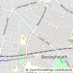 Map of Bexleyheath, Kent