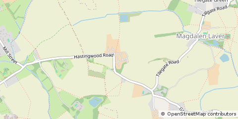 Map of Ongar, Essex