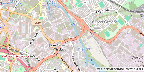 Map of Leeds, West Yorkshire