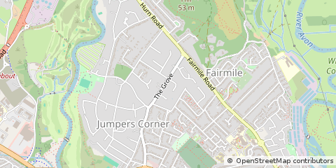 Map of Christchurch, Dorset