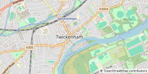 Map of Twickenham