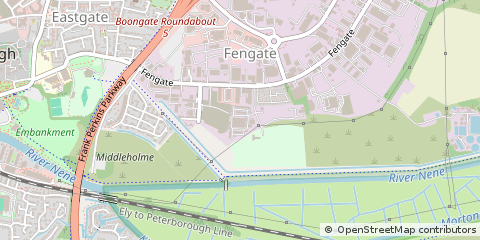 Map of Peterborough, Cambridgeshire