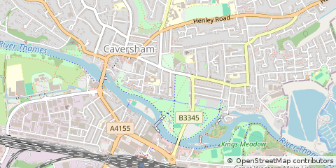 Map of Reading, Berkshire