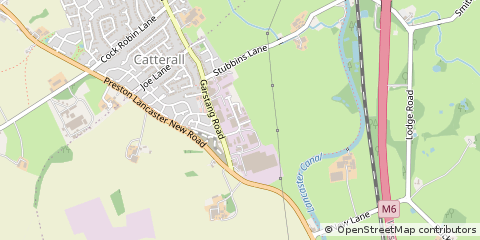 Map of Preston, Lancashire