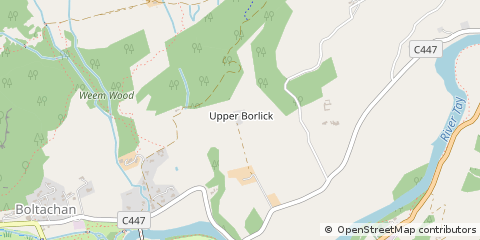 Map of Aberfeldy, Perthshire