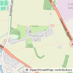 Map of Cirencester, Gloucestershire