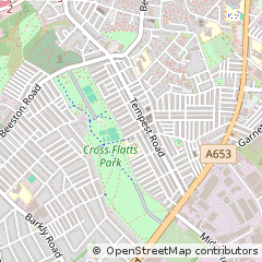Map of Leeds, West Yorkshire