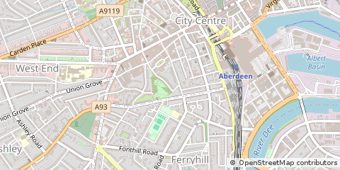 Map of Aberdeen
