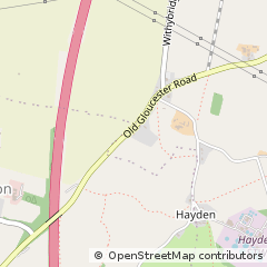 Map of Cheltenham, Gloucestershire
