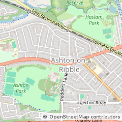 Map of Preston, Lancashire