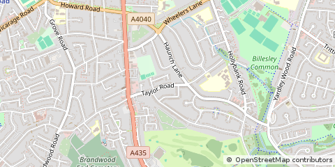 Map of Birmingham, West Midlands